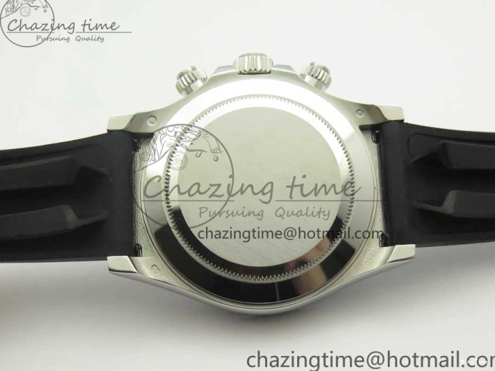 MiroTime 0217 Daytona 116519 Noob 1:1 Best Edition 904L SS Case Gray Black Dial on Black Rubber Strap SA4130 (Free Extra Strap) Durable 3336